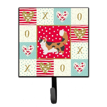 Carolines Treasures 4.25 x 1 x 7 in. Skookum Cat Love Leash or Key Holder CK5711SH4